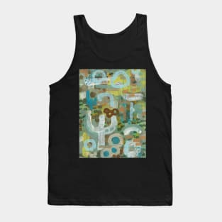 Art Acrylic artwork abstract painting Tank Top